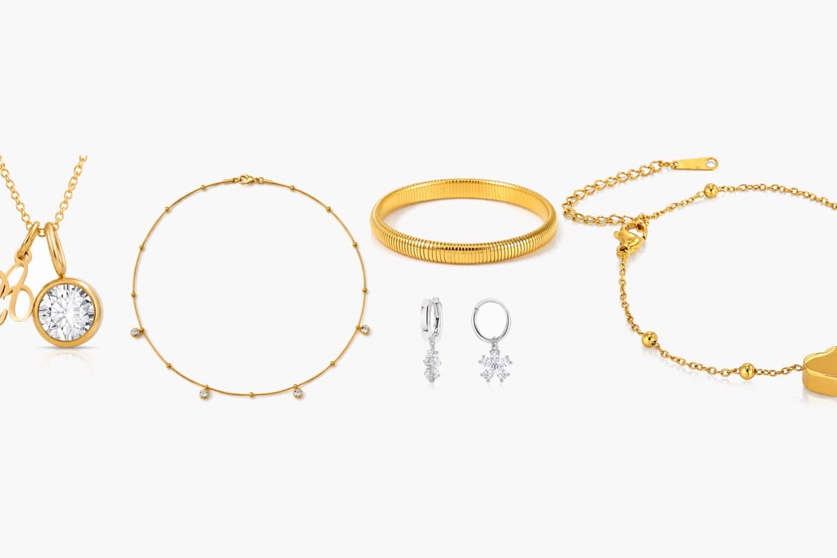 Dainty Flower Charm Hoop Earrings