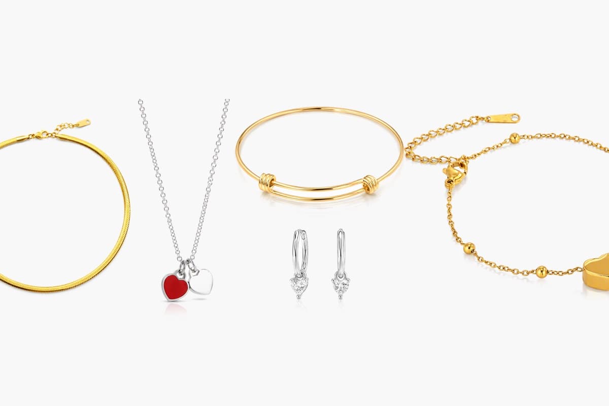 Cute Double Heart Charm Necklace