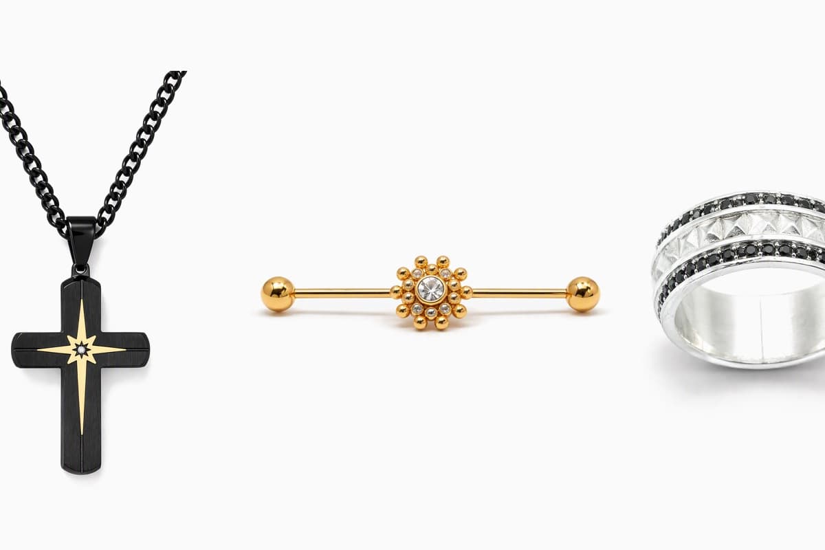 Floral Cluster Gem Barbell