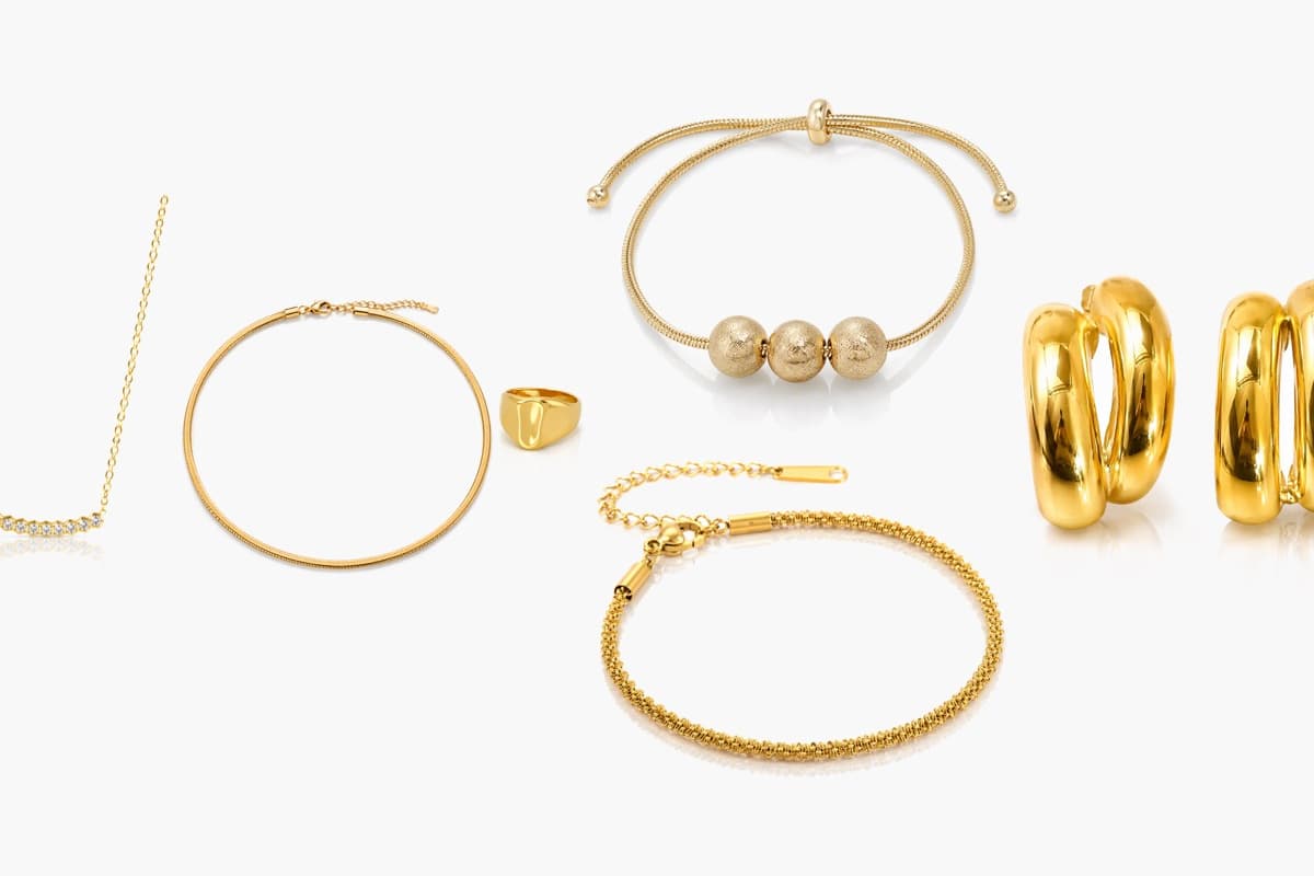 Three-Sphere Snake Chain Bracelet