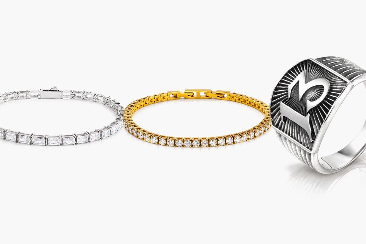 Chunky Letter M Signet Ring