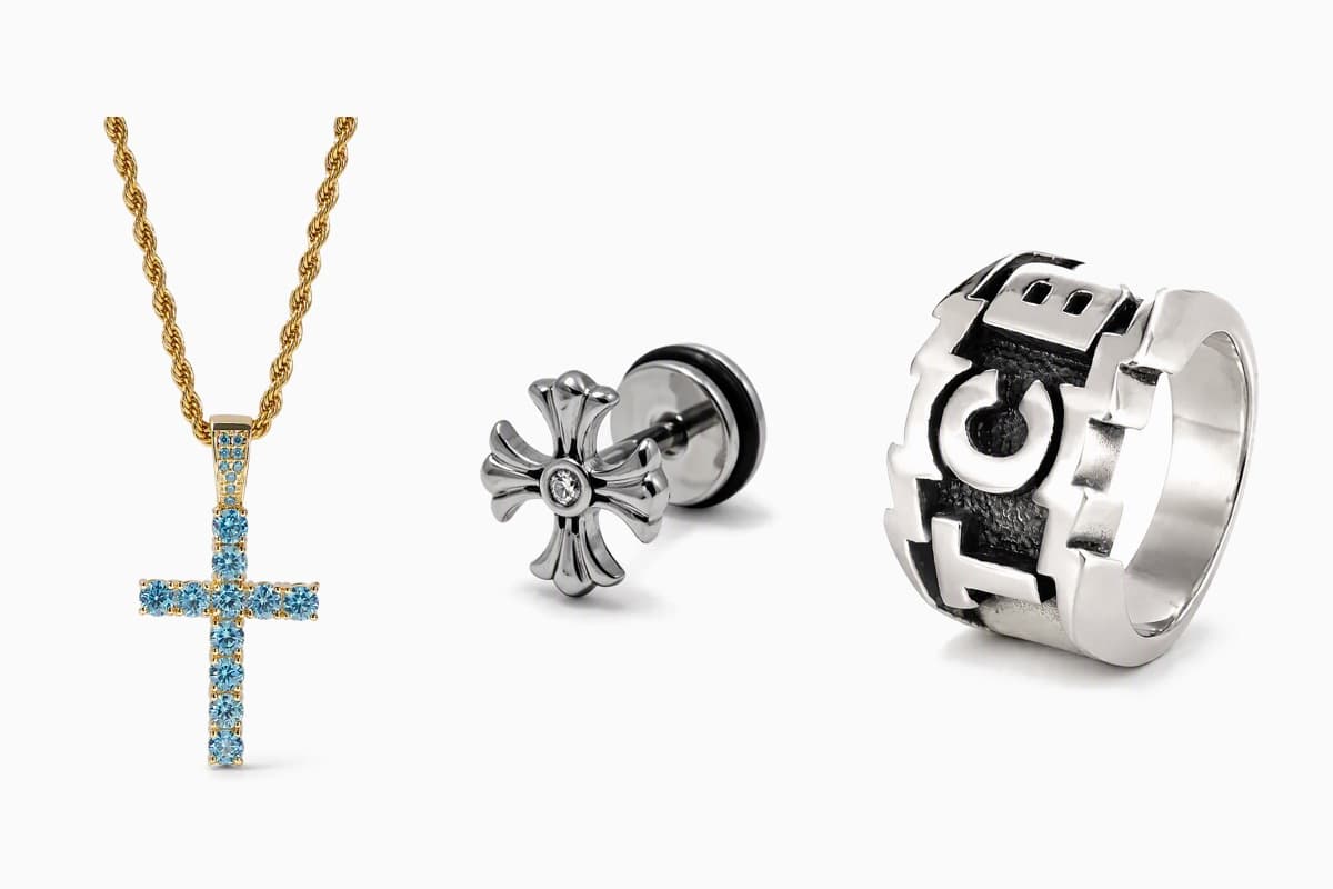 Cross Stud Earrings