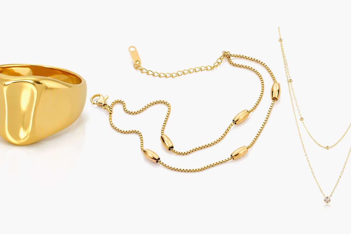Dainty Ball Bead Layered Necklace