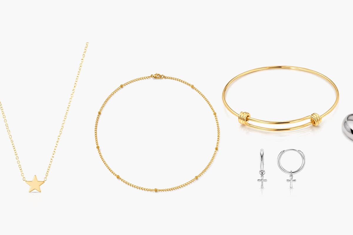 Dainty Cross Charm Huggie Earrings