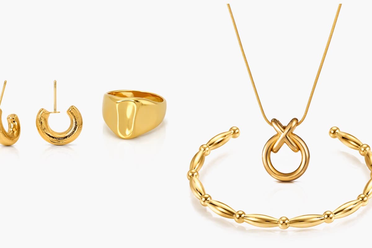 Textured Crescent Huggie Earrings