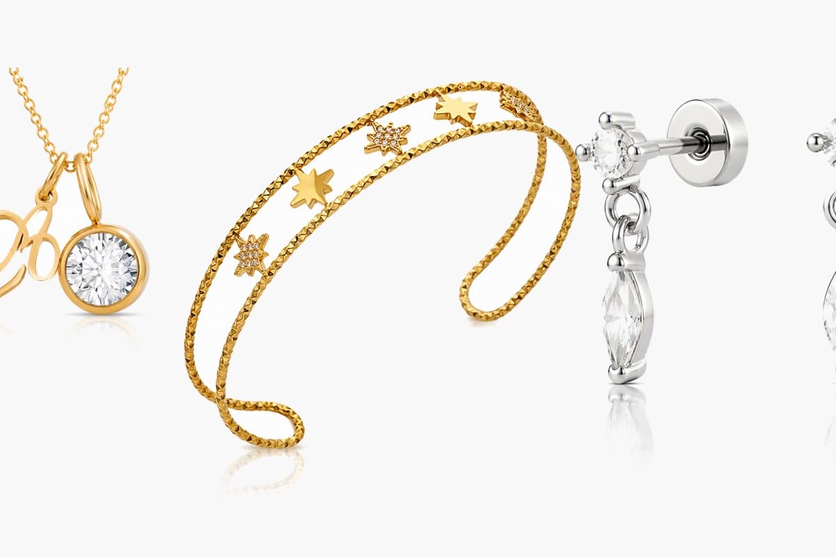 Dainty Marquise Drop Stud Earrings