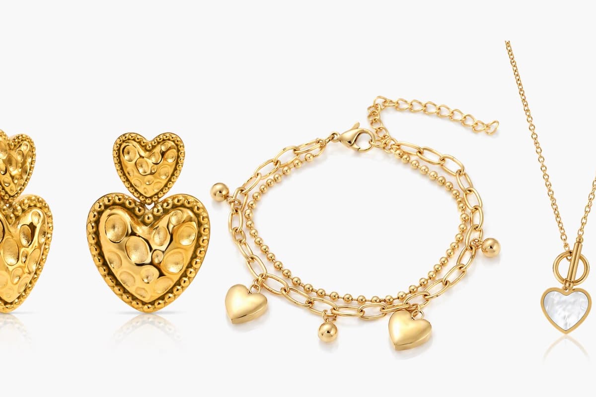 Cute Double Layer Heart Charm Bracelet
