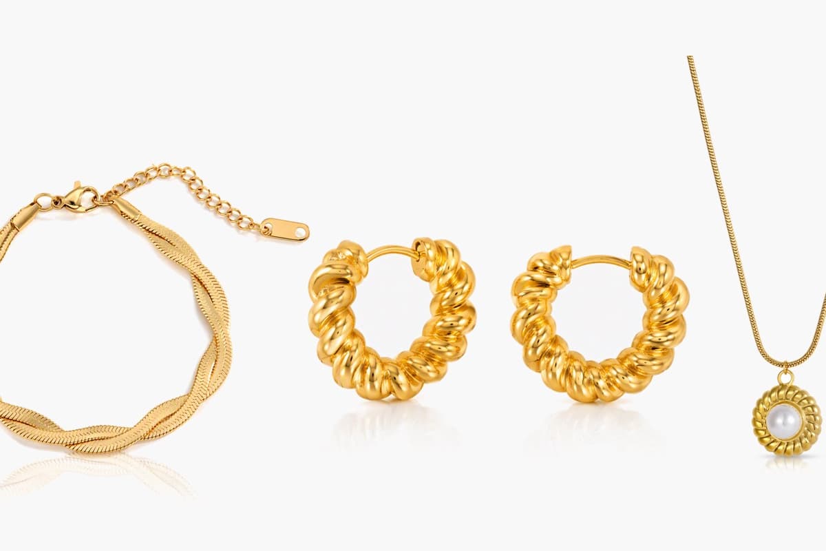 Twisted Band Huggie Earrings