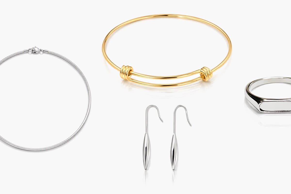 Elongated Drop Hook Earrings