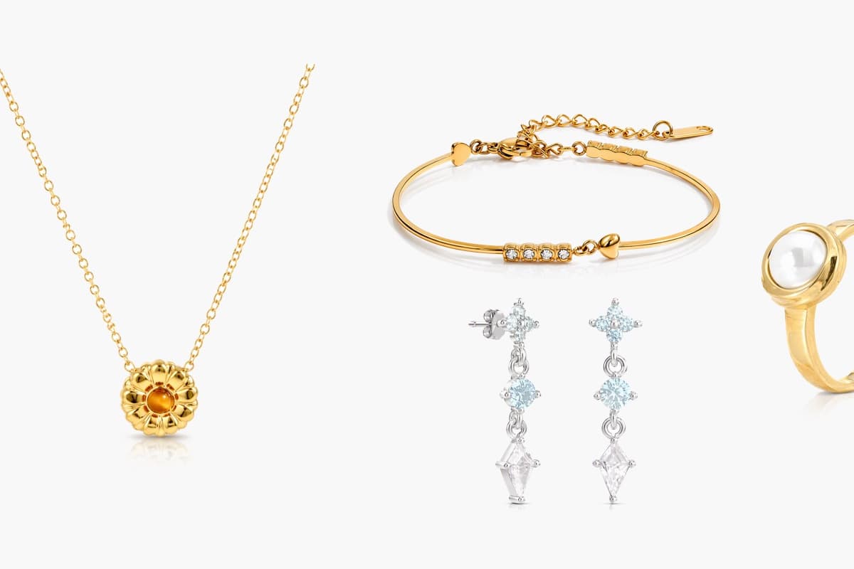 Dainty Flower Drop Earrings
