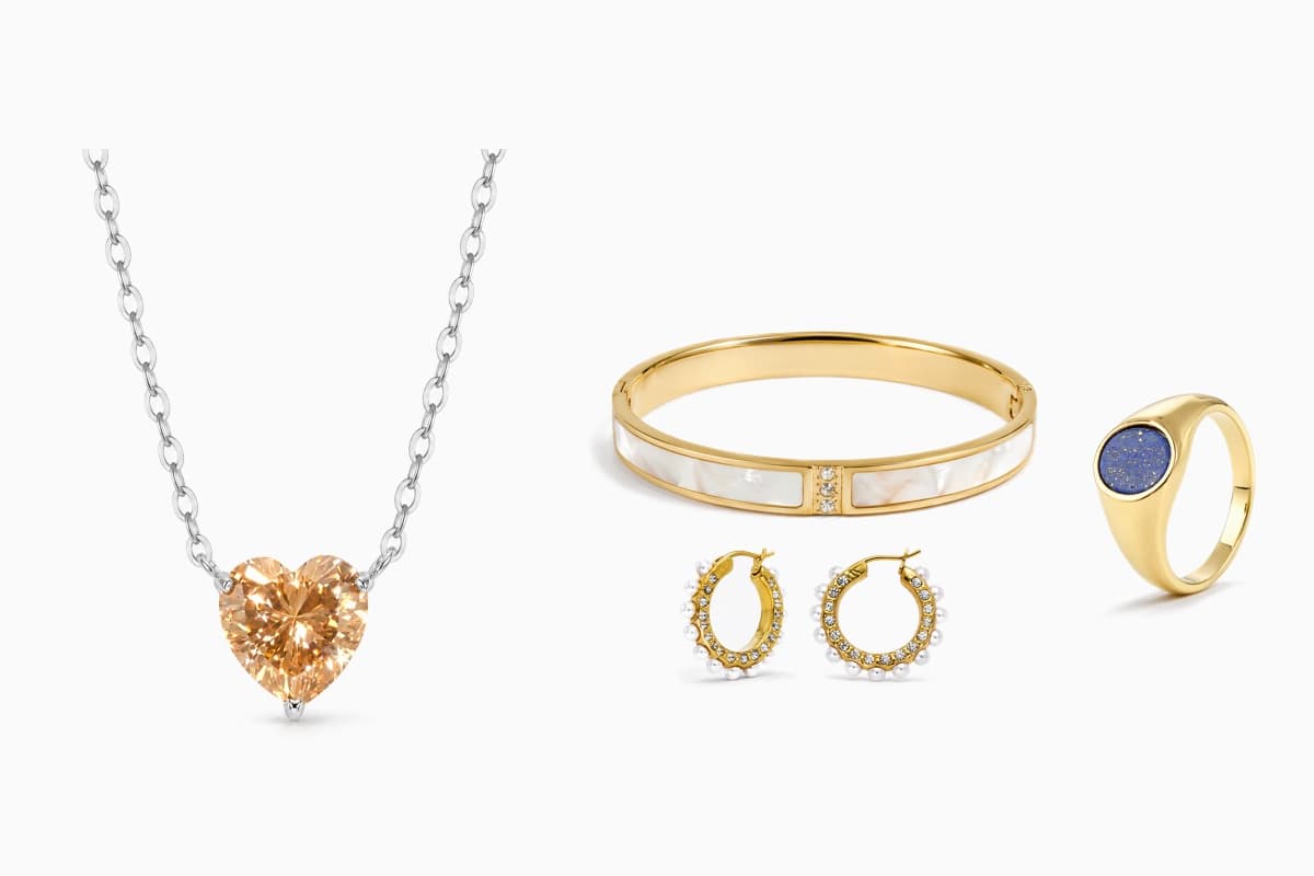 Elegant Inlaid Open Cuff Bangle