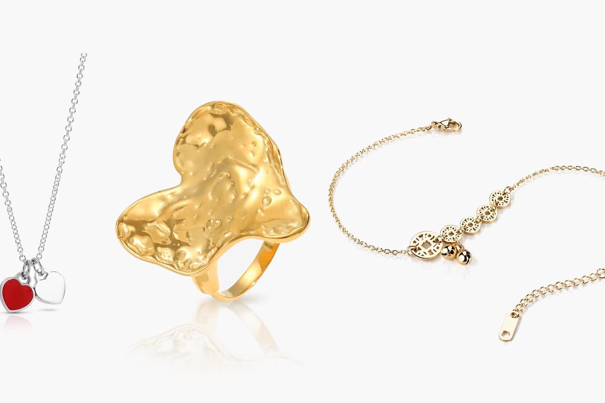 Cute Double Heart Charm Necklace
