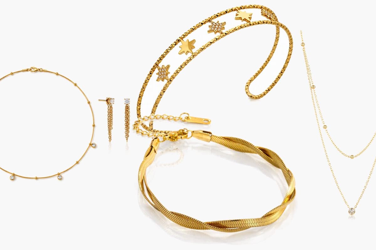 Dainty Chain Drop Earrings