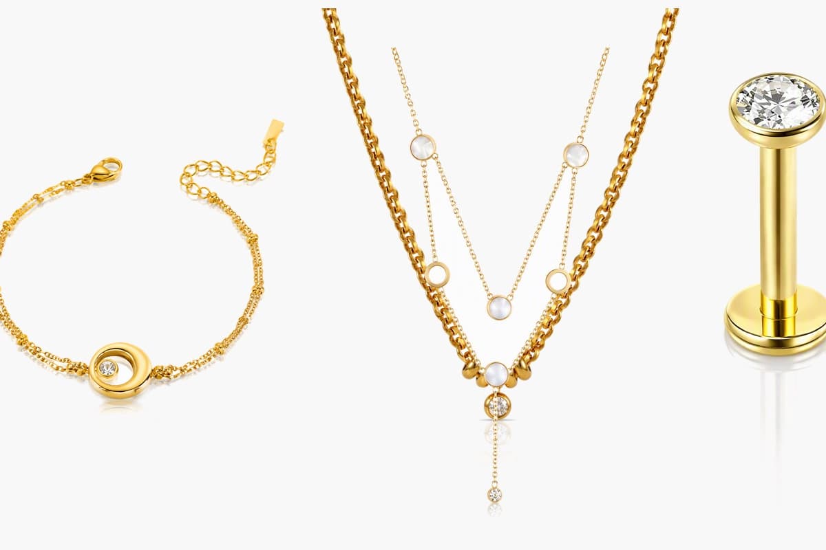 Dainty Beaded Charm Necklace