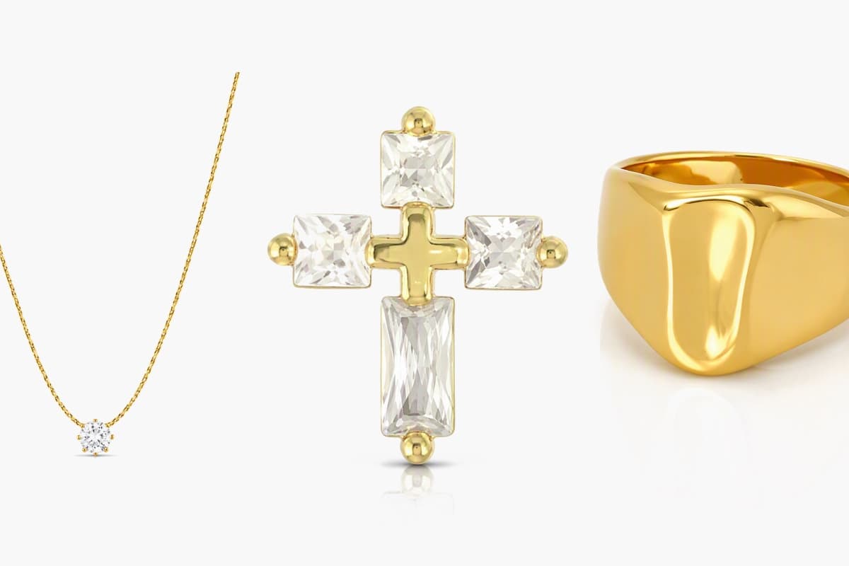 Dainty Cross Stud Earrings