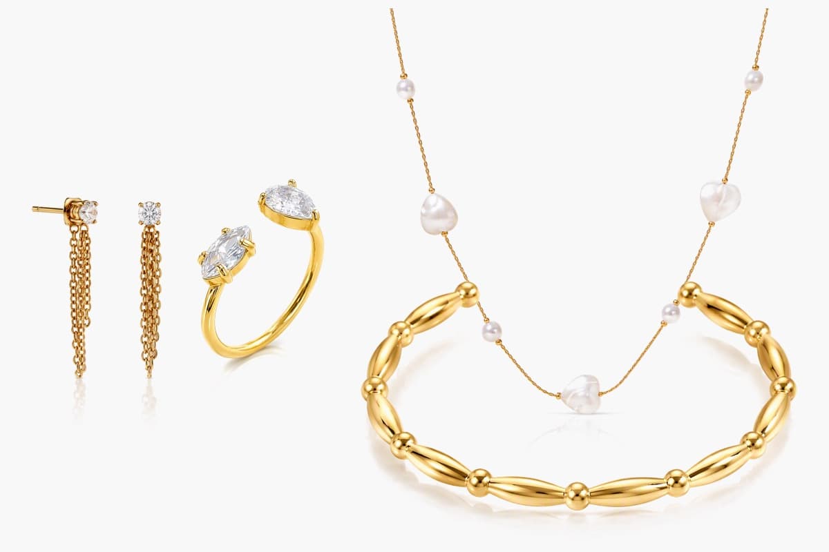 Dainty Chain Drop Earrings