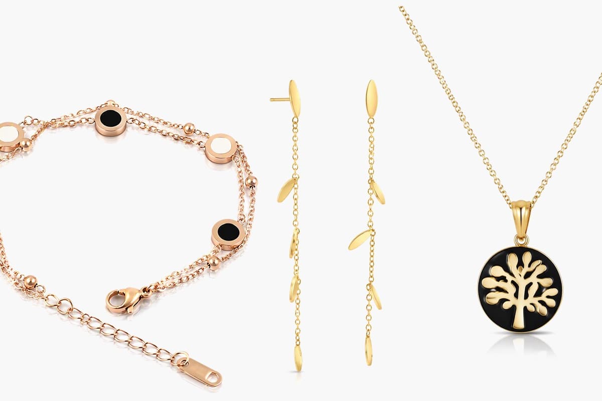 Dainty Butterfly Chain Drop Earrings
