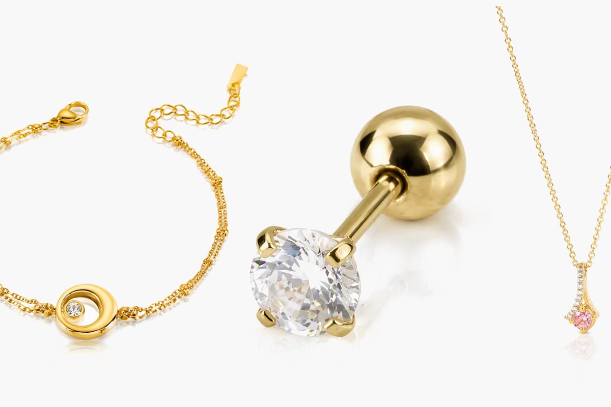Dainty Stone Charm Necklace