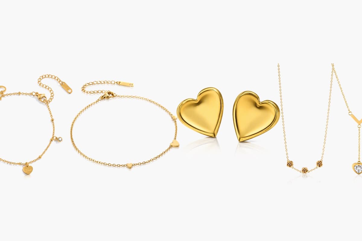Dainty Letter L Heart Necklace