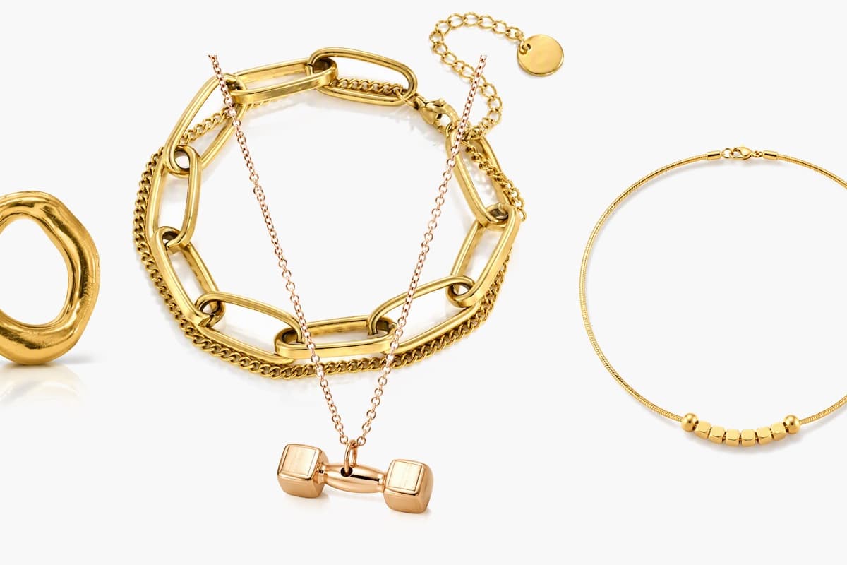 Minimalist Double Cube Pendant Necklace