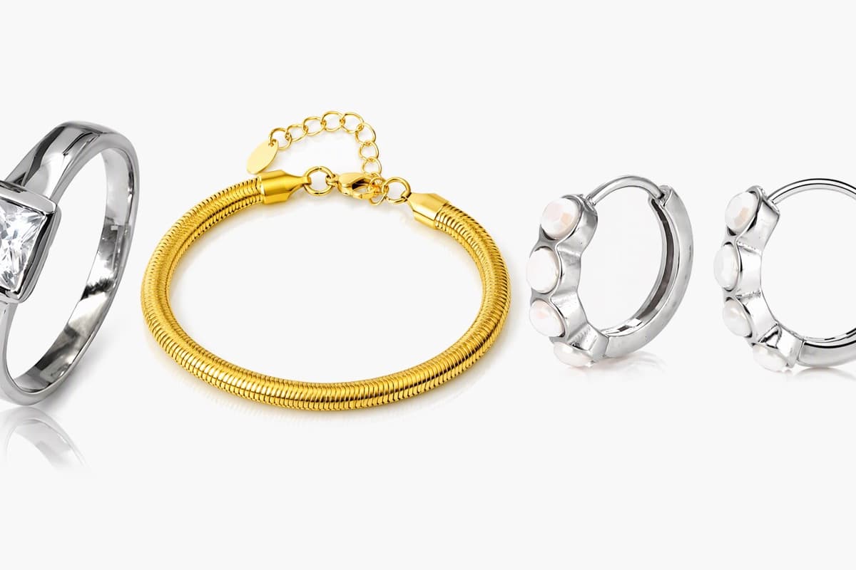 Three-Stone Huggie Earrings