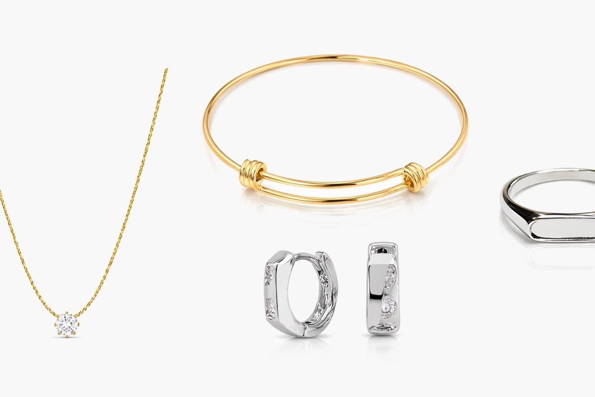 Paved Hoop Earrings