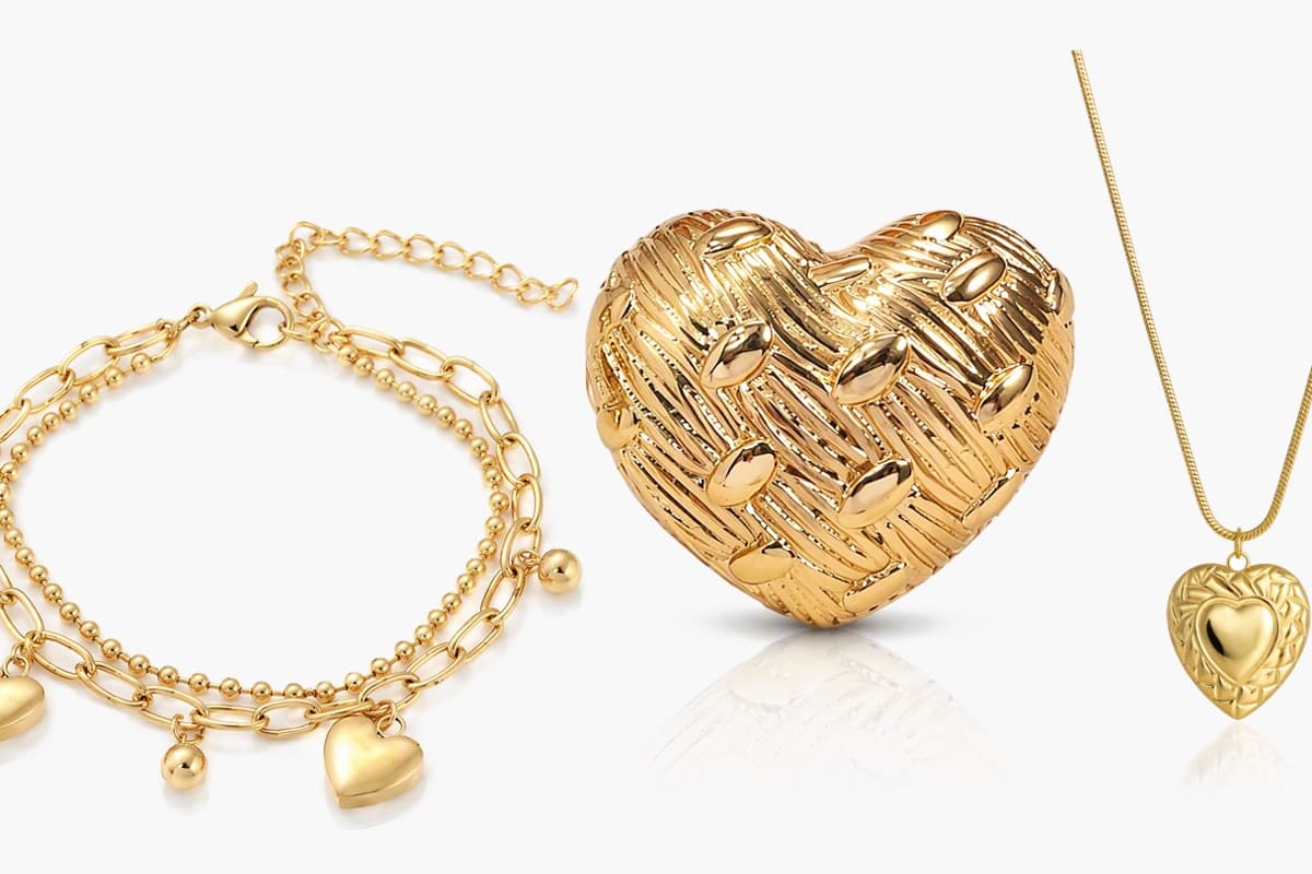 Cute Double Layer Heart Charm Bracelet