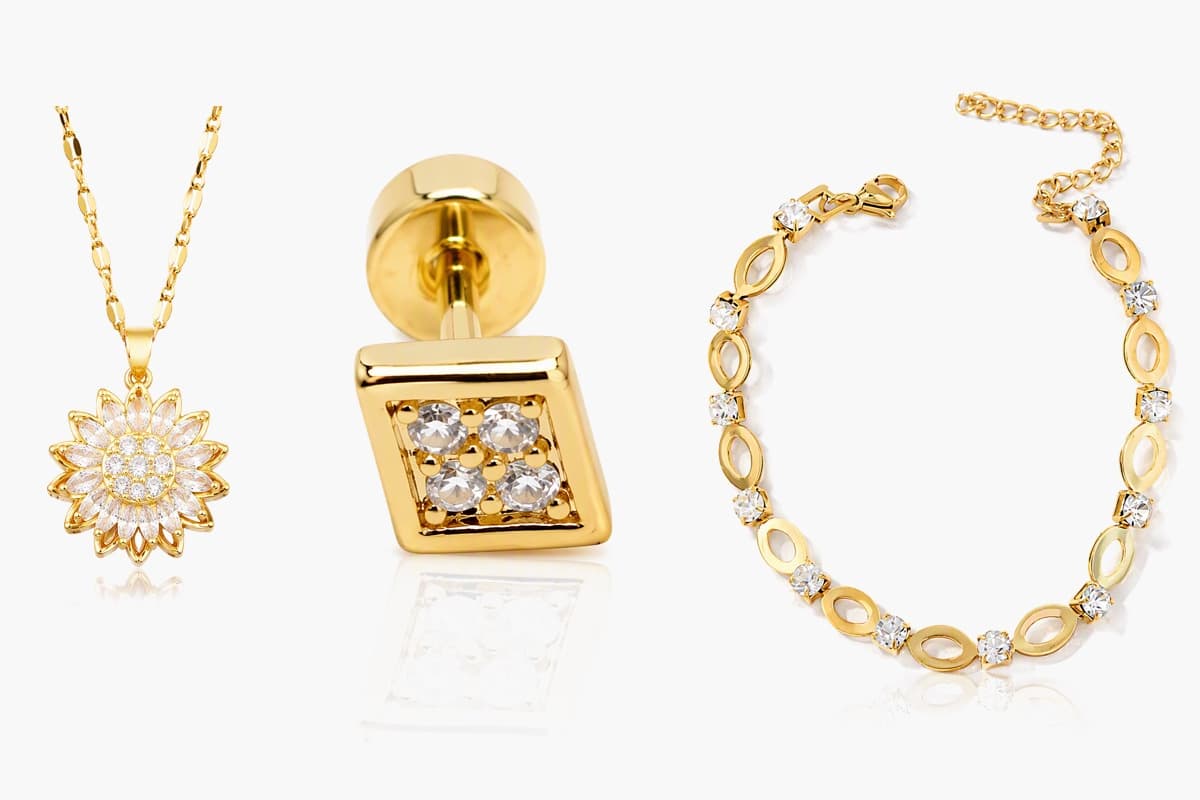 Rotatable Flower Pendant Necklace