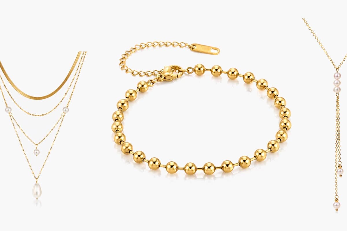Dainty Three-Stone Lariat Necklace