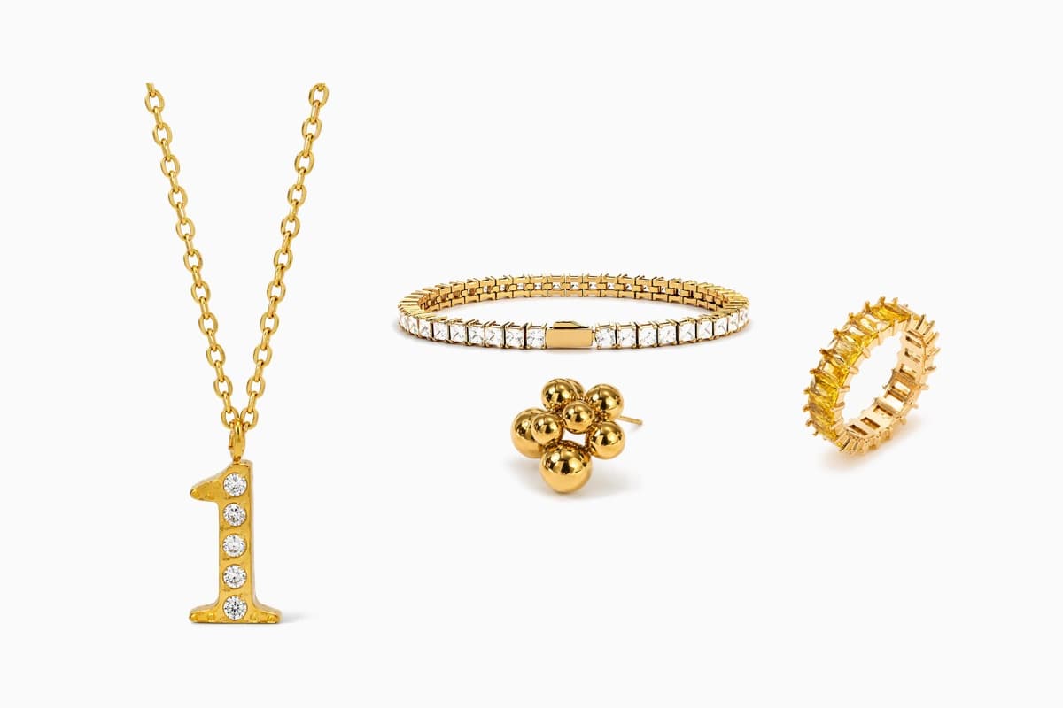 Trendy Number Pendant Necklace