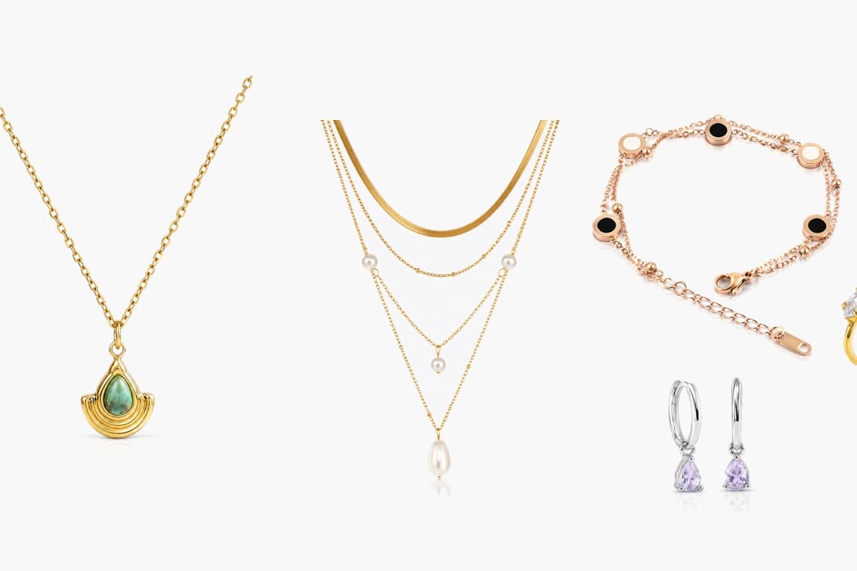 Dainty Teardrop Charm Huggie Earrings