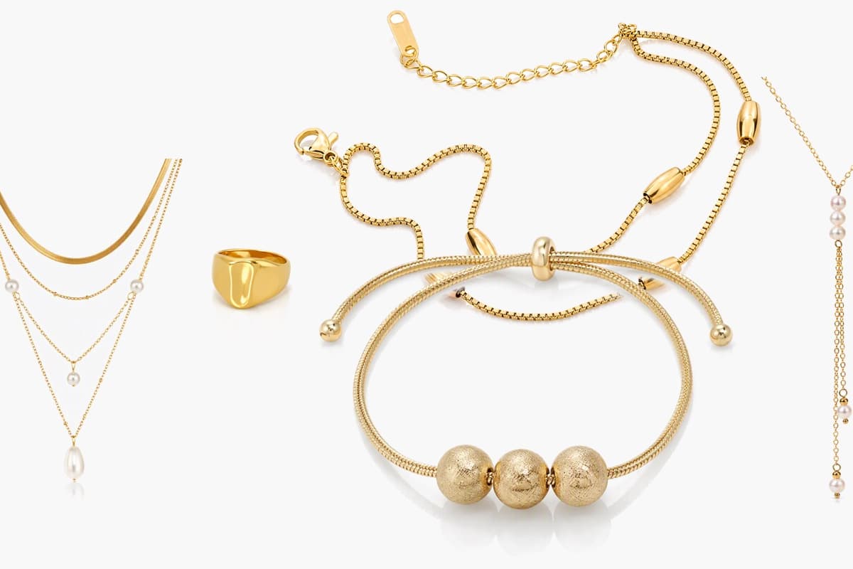 Dainty Three-Stone Lariat Necklace