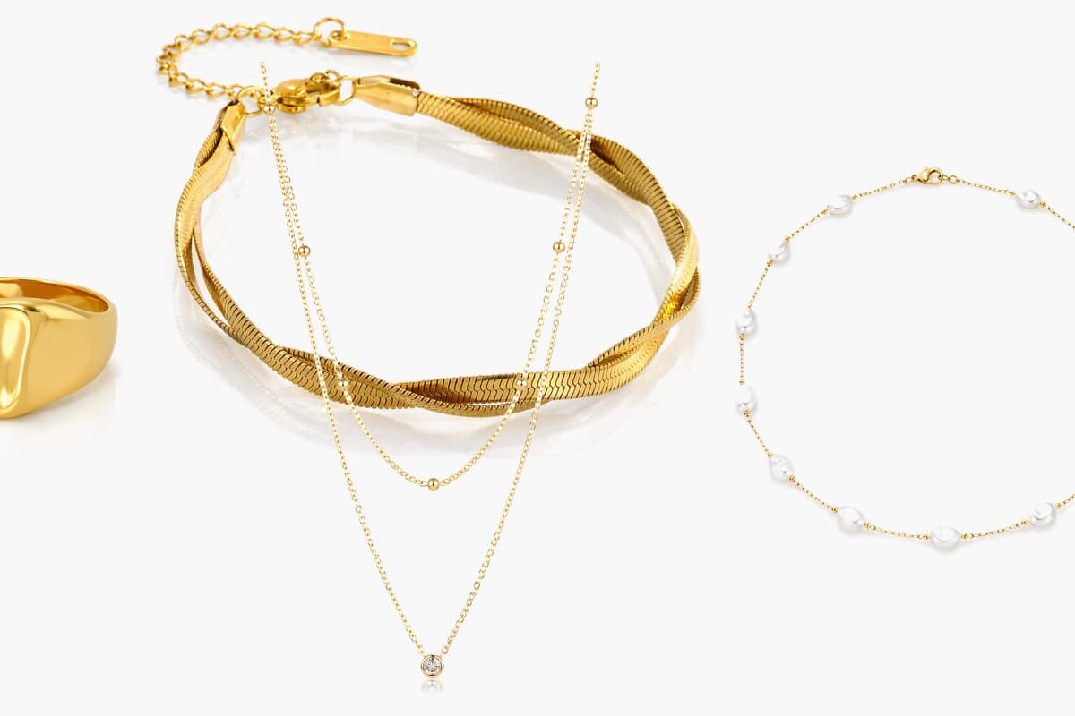 Dainty Ball Bead Layered Necklace