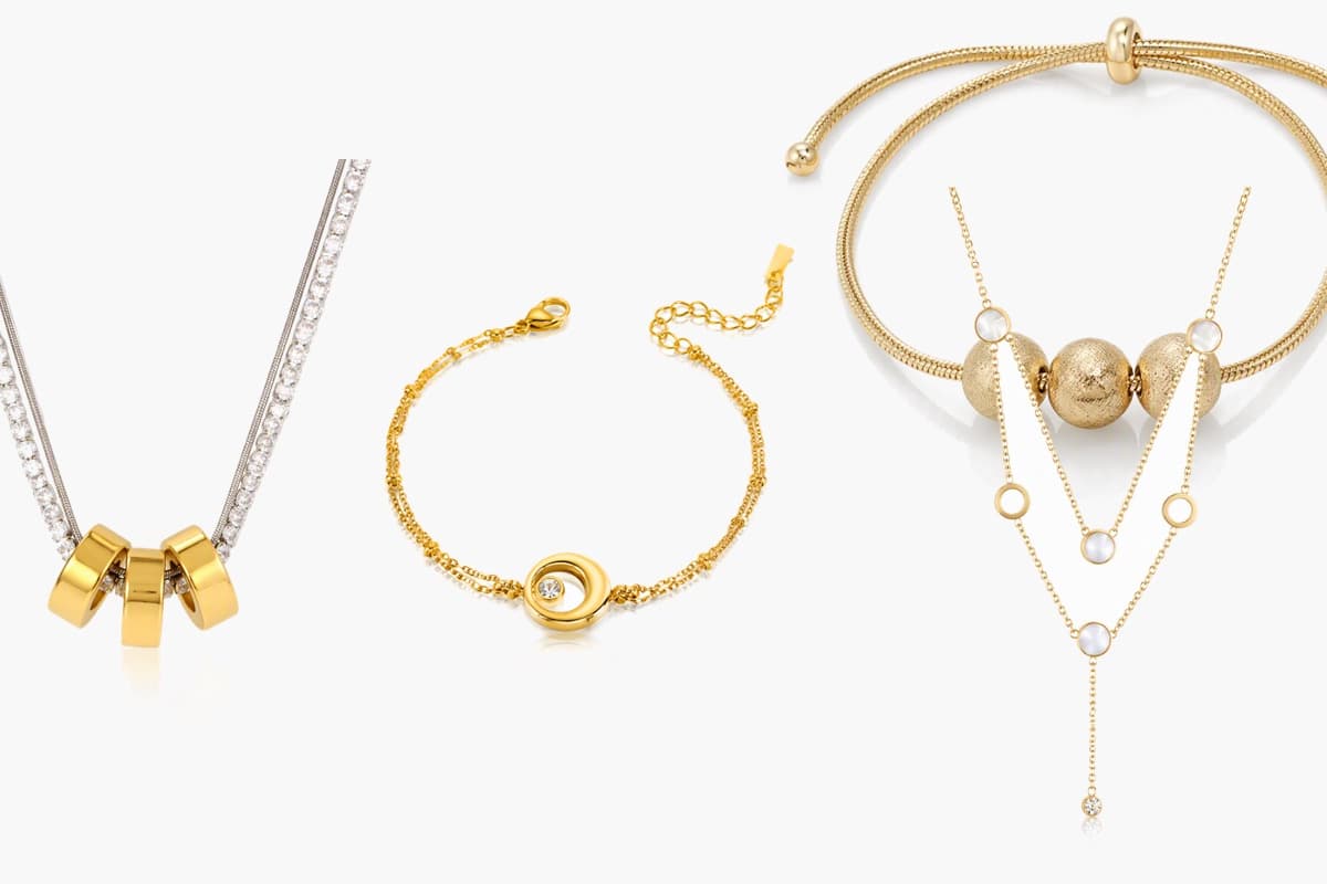 Dainty Double Layer Disc Necklace