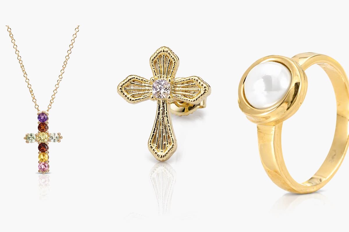 Dainty Cross Stud Earrings