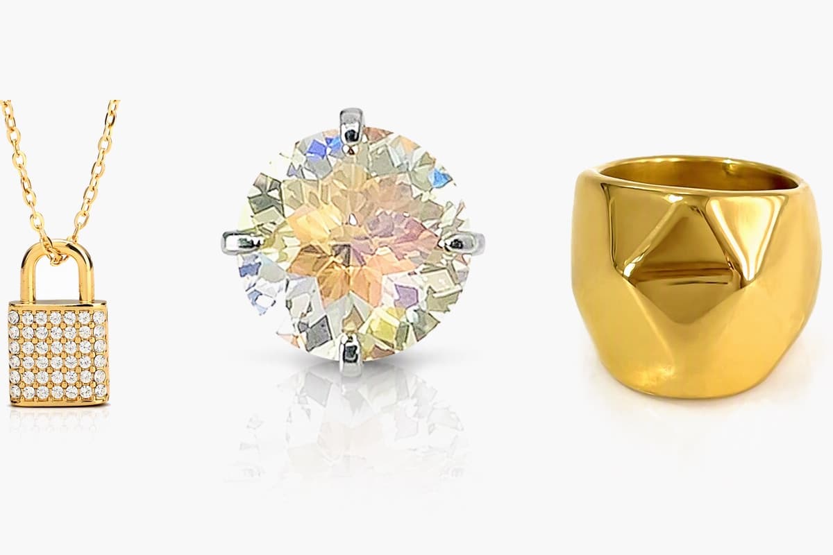 Dainty Round Stone Stud Earrings