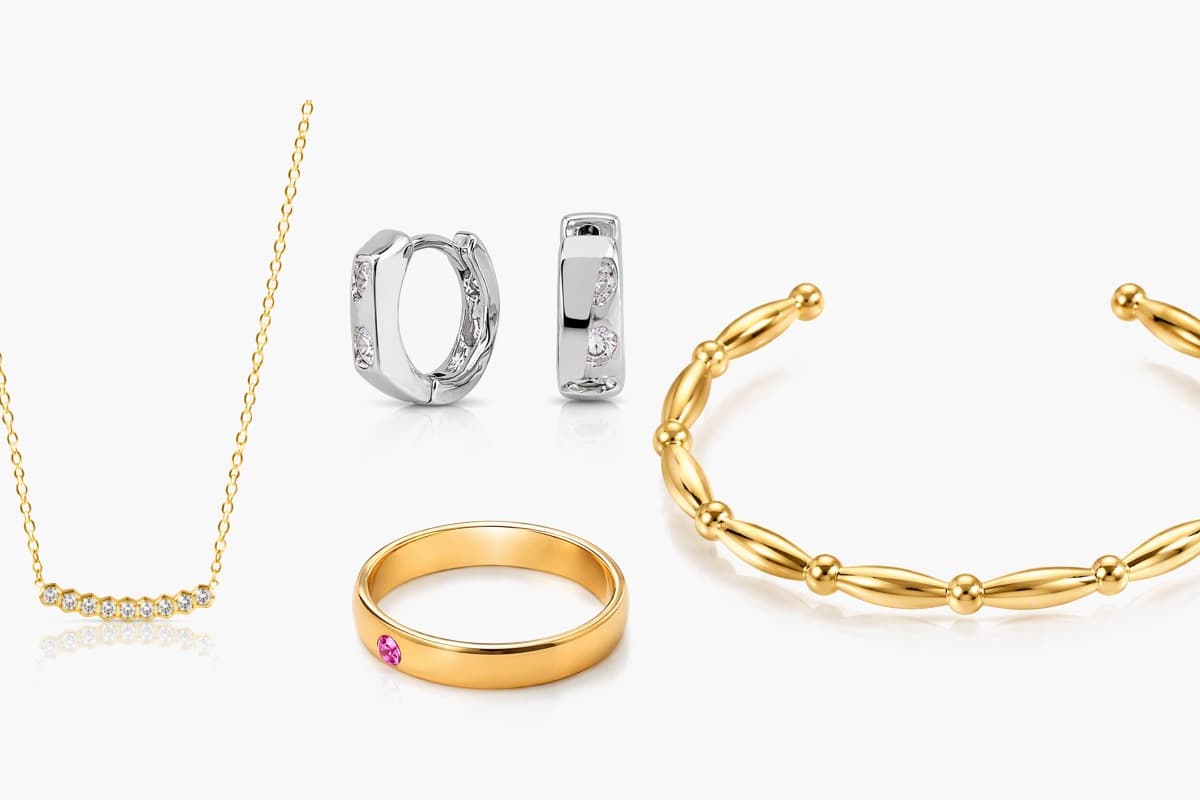 Paved Hoop Earrings