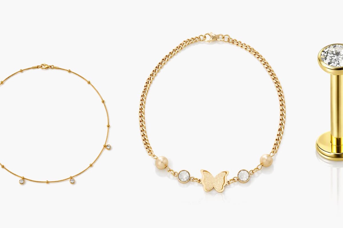 Dainty Butterfly Charm Bracelet