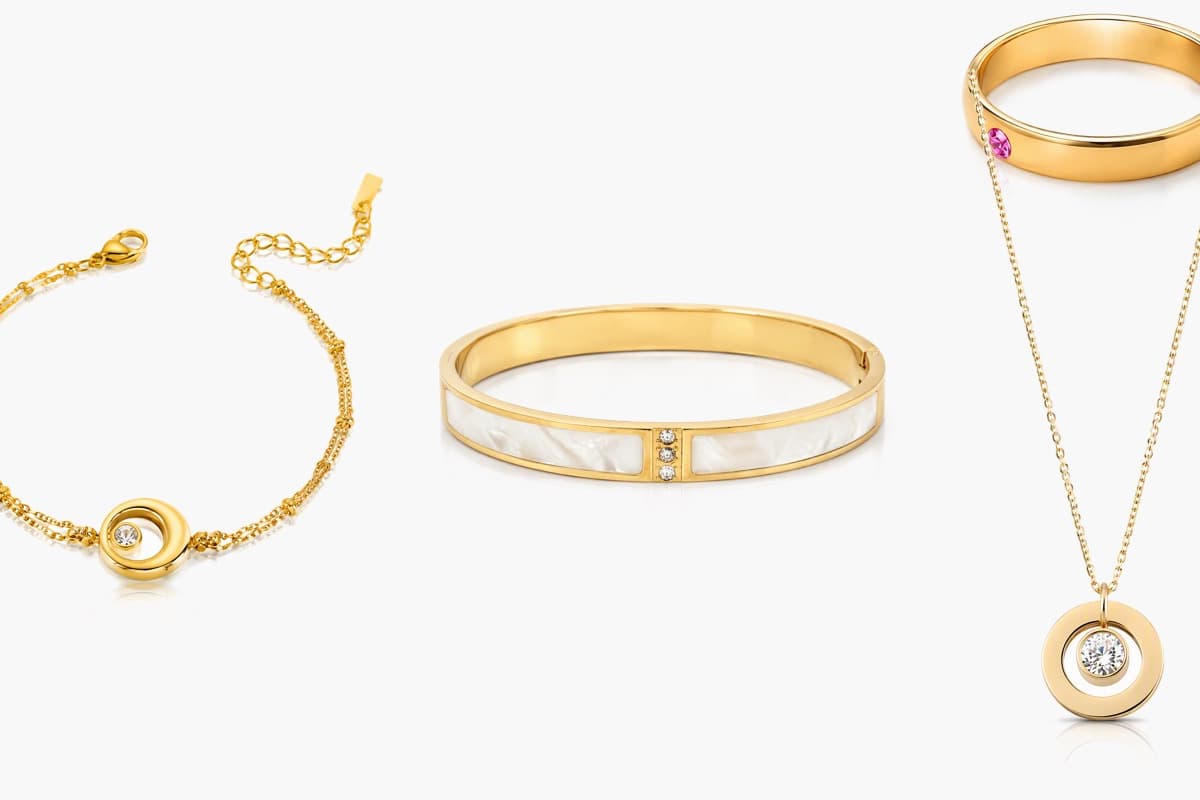 Elegant Inlaid Open Cuff Bangle