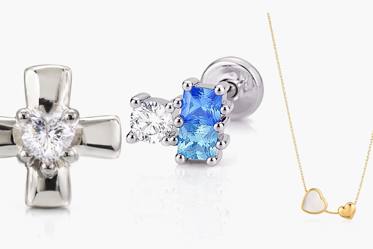 Dainty Cross Stud Earrings