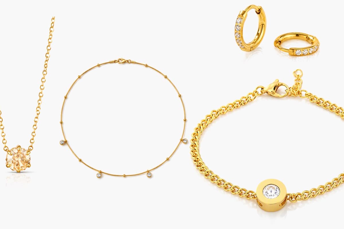 Dainty Paved Open Hoop Earrings