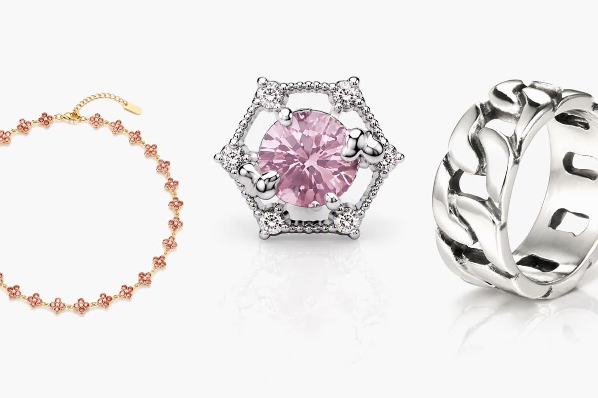 Dainty Hexagonal Halo Stud Earrings