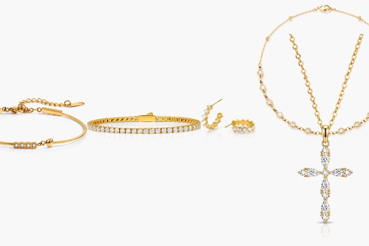 Dainty Stone Huggie Earrings