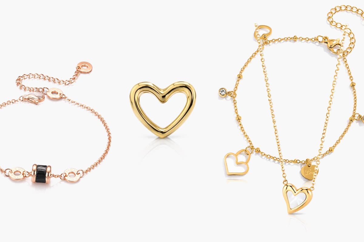 Dainty Open Heart Pendant Necklace