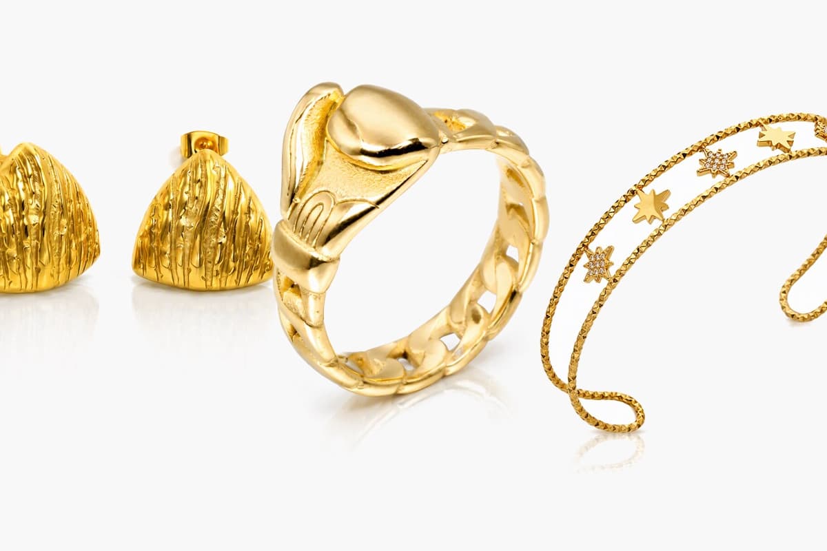 Textured Triangle Drop Earrings