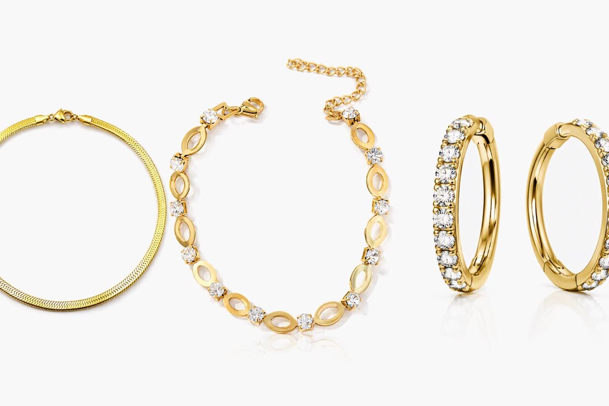 Elegant Paved Stone Huggie Earrings
