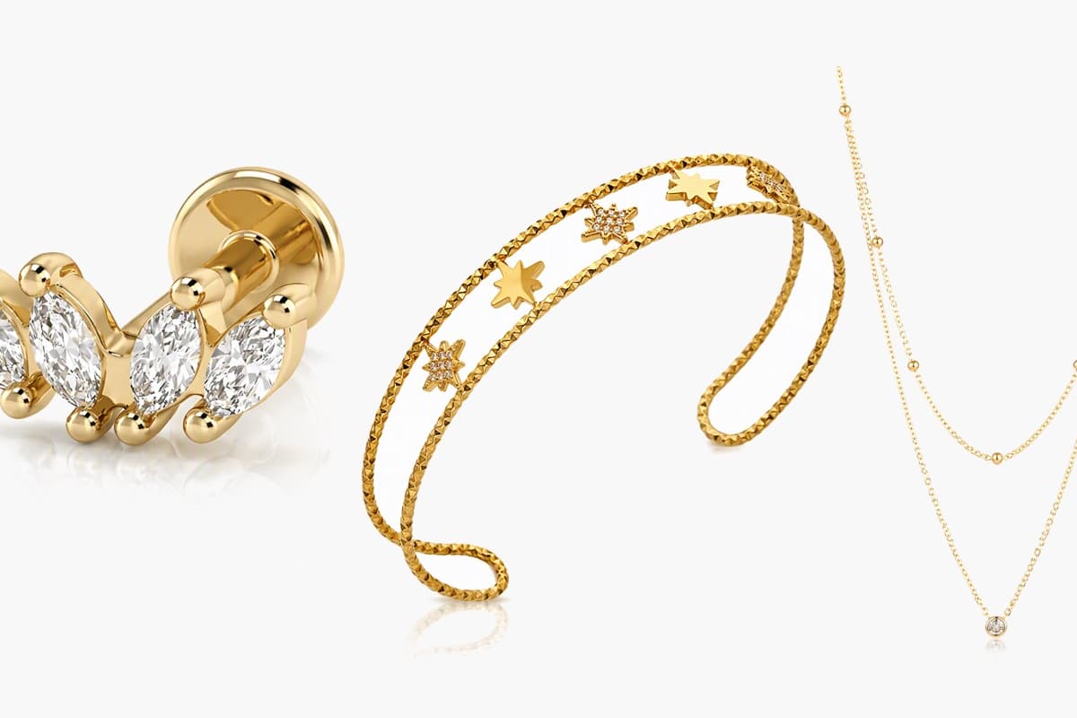 Dainty Leaf Branch Stud Earrings