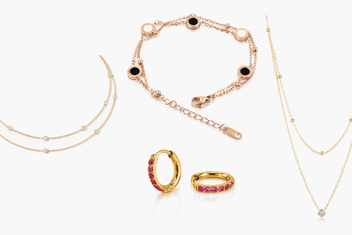 Dainty Paved Stone Huggie Earrings