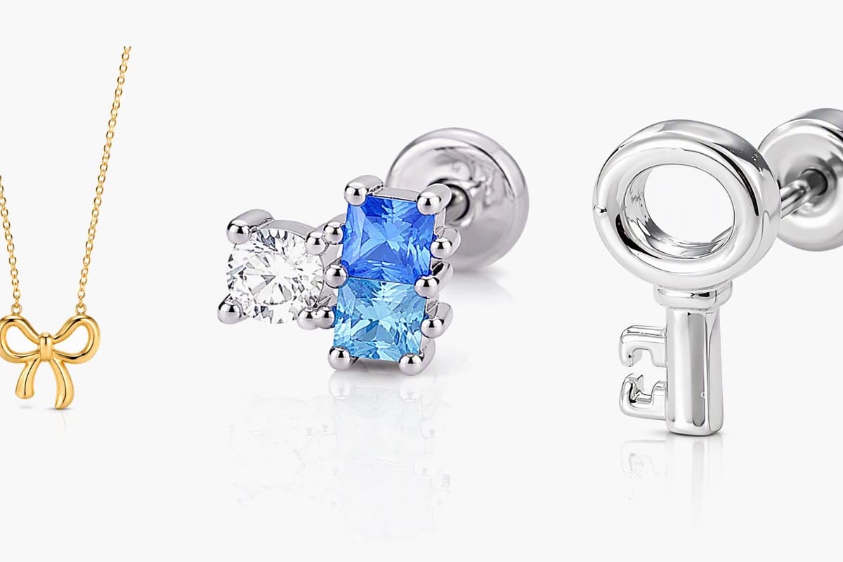 Cute Key Charm Stud Earrings