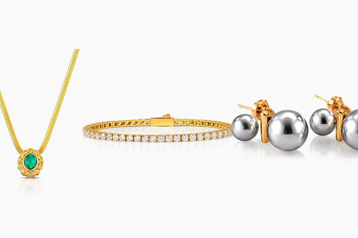 Elegant Single Stone Snake Chain Necklace